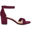 image:imageAllegra K Womens Open Toe Block Heel Ankle Strap Sandals  Party SandalsBurgundy