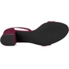 image:imageAllegra K Womens Open Toe Block Heel Ankle Strap Sandals  Party SandalsBurgundy