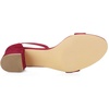 image:imageAllegra K Womens Open Toe Block Heel Ankle Strap Sandals  Party SandalsDeep Red
