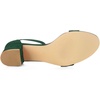 image:imageAllegra K Womens Open Toe Block Heel Ankle Strap Sandals  Party SandalsEmerald Green