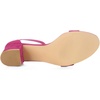 image:imageAllegra K Womens Open Toe Block Heel Ankle Strap Sandals  Party SandalsHot Pink