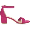 image:imageAllegra K Womens Open Toe Block Heel Ankle Strap Sandals  Party SandalsHot Pink