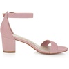 image:imageAllegra K Womens Open Toe Block Heel Ankle Strap Sandals  Party SandalsLight Pink