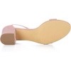 image:imageAllegra K Womens Open Toe Block Heel Ankle Strap Sandals  Party SandalsLight Pink