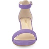 image:imageAllegra K Womens Open Toe Block Heel Ankle Strap Sandals  Party SandalsPurple