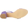 image:imageAllegra K Womens Open Toe Block Heel Ankle Strap Sandals  Party SandalsPurple