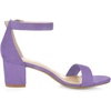 image:imageAllegra K Womens Open Toe Block Heel Ankle Strap Sandals  Party SandalsPurple