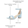 image:imageAllegra K Womens Open Toe Block Heel Ankle Strap Sandals  Party SandalsSky Blue