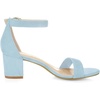 image:imageAllegra K Womens Open Toe Block Heel Ankle Strap Sandals  Party SandalsSky Blue