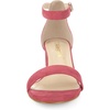 image:imageAllegra K Womens Open Toe Block Heel Ankle Strap Sandals  Party SandalsWatermelon Red