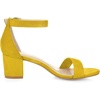 image:imageAllegra K Womens Open Toe Block Heel Ankle Strap Sandals  Party SandalsYellow
