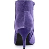image:imageAllegra K Womens Velvet Pointy Toe Stiletto Heels Ankle Boots  Dress BootsPurple