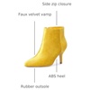 image:imageAllegra K Womens Velvet Pointy Toe Stiletto Heels Ankle Boots  Dress BootsYellow