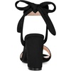 image:imageAllegra K Women Open Toe Ankle Tie Back Chunky Heel Sandals  Party SandalsBlack