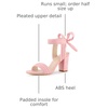 image:imageAllegra K Women Open Toe Ankle Tie Back Chunky Heel Sandals  Party SandalsBling Pink