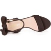 image:imageAllegra K Women Open Toe Ankle Tie Back Chunky Heel Sandals  Party SandalsDark Brown