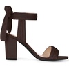 image:imageAllegra K Women Open Toe Ankle Tie Back Chunky Heel Sandals  Party SandalsDark Brown