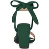 image:imageAllegra K Women Open Toe Ankle Tie Back Chunky Heel Sandals  Party SandalsDark Green
