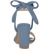 image:imageAllegra K Women Open Toe Ankle Tie Back Chunky Heel Sandals  Party SandalsHaze Blue