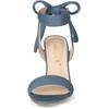image:imageAllegra K Women Open Toe Ankle Tie Back Chunky Heel Sandals  Party SandalsHaze Blue