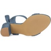 image:imageAllegra K Women Open Toe Ankle Tie Back Chunky Heel Sandals  Party SandalsHaze Blue