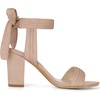image:imageAllegra K Women Open Toe Ankle Tie Back Chunky Heel Sandals  Party SandalsNude