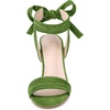 image:imageAllegra K Women Open Toe Ankle Tie Back Chunky Heel Sandals  Party SandalsOlive Green
