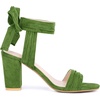 image:imageAllegra K Women Open Toe Ankle Tie Back Chunky Heel Sandals  Party SandalsOlive Green