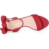 image:imageAllegra K Women Open Toe Ankle Tie Back Chunky Heel Sandals  Party SandalsRed