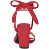 image:imageAllegra K Women Open Toe Ankle Tie Back Chunky Heel Sandals  Party SandalsRed
