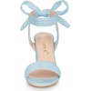 image:imageAllegra K Women Open Toe Ankle Tie Back Chunky Heel Sandals  Party SandalsSky Blue