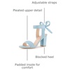 image:imageAllegra K Women Open Toe Ankle Tie Back Chunky Heel Sandals  Party SandalsSky Blue