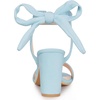 image:imageAllegra K Women Open Toe Ankle Tie Back Chunky Heel Sandals  Party SandalsSky Blue