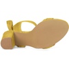 image:imageAllegra K Women Open Toe Ankle Tie Back Chunky Heel Sandals  Party SandalsYellow