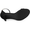 image:imageAllegra K Women Suede Ankle Strap High Stiletto Heel Open Toe Sandals  Faux Suede Vamp Stiletto Heel Open Toe Comfortable Fit Party Date Night Ready Adjustable Buckle ClosureBlack