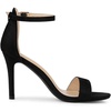 image:imageAllegra K Women Suede Ankle Strap High Stiletto Heel Open Toe Sandals  Faux Suede Vamp Stiletto Heel Open Toe Comfortable Fit Party Date Night Ready Adjustable Buckle ClosureBlack