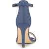 image:imageAllegra K Women Suede Ankle Strap High Stiletto Heel Open Toe Sandals  Faux Suede Vamp Stiletto Heel Open Toe Comfortable Fit Party Date Night Ready Adjustable Buckle ClosureHaze Blue