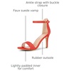 image:imageAllegra K Women Suede Ankle Strap High Stiletto Heel Open Toe Sandals  Faux Suede Vamp Stiletto Heel Open Toe Comfortable Fit Party Date Night Ready Adjustable Buckle ClosureOrange