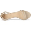 image:imageAllegra K Womens Kitten Heel Ankle Strap Sandals Shoes  Party SandalsBeige