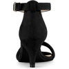 image:imageAllegra K Womens Kitten Heel Ankle Strap Sandals Shoes  Party SandalsBlack