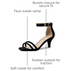 image:imageAllegra K Womens Kitten Heel Ankle Strap Sandals Shoes  Party SandalsBlack