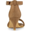image:imageAllegra K Womens Kitten Heel Ankle Strap Sandals Shoes  Party SandalsBrown