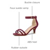 image:imageAllegra K Womens Kitten Heel Ankle Strap Sandals Shoes  Party SandalsBurgundy