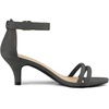 image:imageAllegra K Womens Kitten Heel Ankle Strap Sandals Shoes  Party SandalsGrey