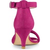 image:imageAllegra K Womens Kitten Heel Ankle Strap Sandals Shoes  Party SandalsHot Pink