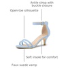 image:imageAllegra K Womens Kitten Heel Ankle Strap Sandals Shoes  Party SandalsSky Blue