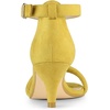 image:imageAllegra K Womens Kitten Heel Ankle Strap Sandals Shoes  Party SandalsYellow