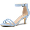 image:imageAllegra K Womens Kitten Heel Ankle Strap Sandals Shoes  Party SandalsSky Blue
