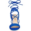image:imageAllegra K Women Faux Suede Lace Up Block High Heels Slingback Sandals  ABS heel Padded insole for comfort Lacing closure Easy on One Strap design Slingback style Casual lookRoyal Blue