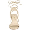 image:imageAllegra K Women Faux Suede Lace Up Block High Heels Slingback Sandals  ABS heel Padded insole for comfort Lacing closure Easy on One Strap design Slingback style Casual lookBeige